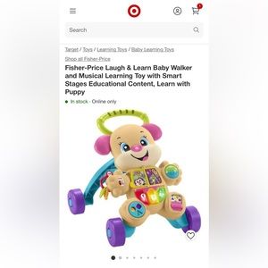 Fisher-Price Learning Walker.